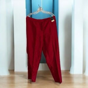NWT Lane Bryant Bright Festive Red Pants 14/16